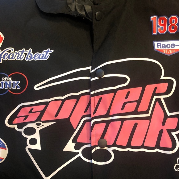 Women/Junior Harajuku hip-hop 90s black jacket - Picture 4 of 5